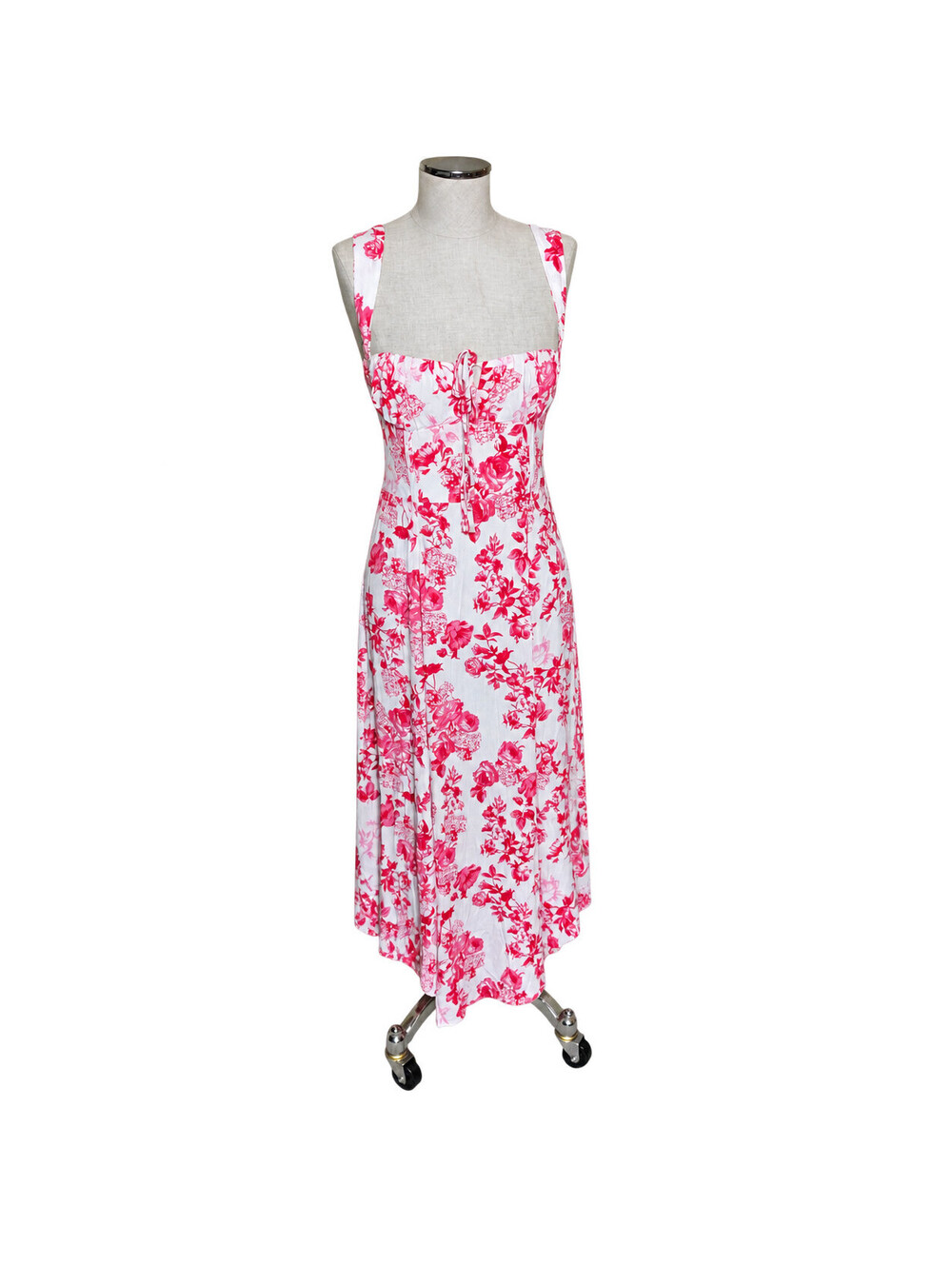NWT Olivacious Ruby Rose Floral Midi Corset Back Summer Dress Size Large Boho